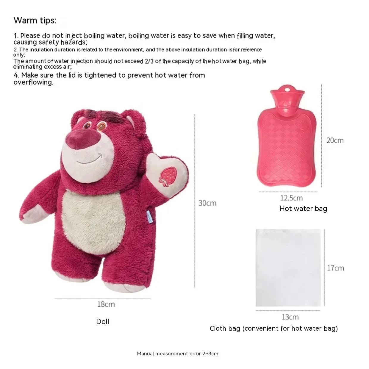 Plush Hand Warm Bottle Stitch