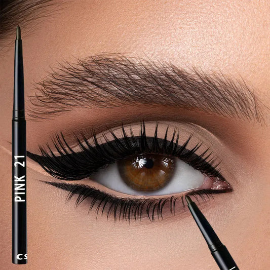 10Pcs Long-Lasting Black Eyeliner Pencils -Waterproof, Sweatproof and Smudge-Proof with Easy Twist Eyeliner Pencils