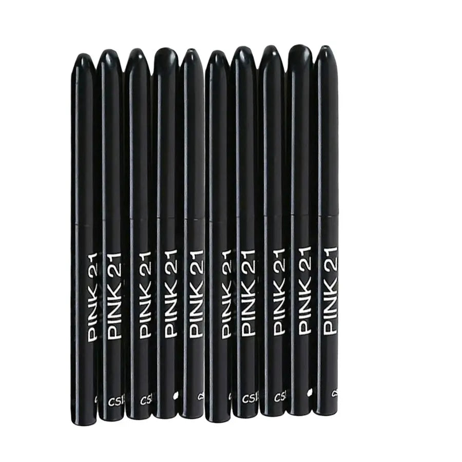 10Pcs Long-Lasting Black Eyeliner Pencils -Waterproof, Sweatproof and Smudge-Proof with Easy Twist Eyeliner Pencils
